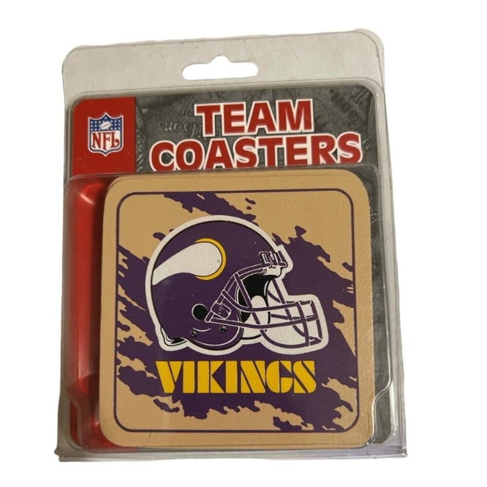 NWB NFL Official Licensed Vikings Team Coasters